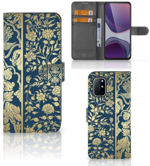 B2Ctelecom Foto hoesje OnePlus 8T Telefoon Case Golden Flowers