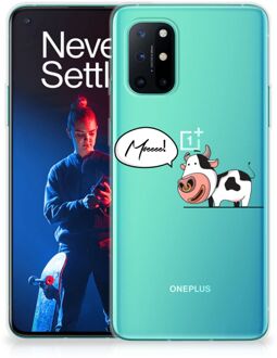 B2Ctelecom Foto hoesje OnePlus 8T Telefoon Hoesje Gepersonaliseerd Cadeau Cow