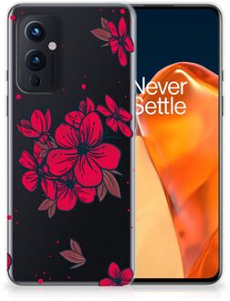 B2Ctelecom Foto hoesje OnePlus 9 Telefoon Hoesje Blossom Red