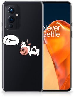 B2Ctelecom Foto hoesje OnePlus 9 Telefoon Hoesje Gepersonaliseerd Cadeau Cow