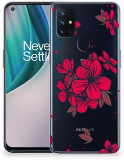 B2Ctelecom Foto hoesje OnePlus Nord N10 5G Telefoon Hoesje Blossom Red