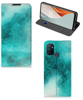 B2Ctelecom Foto hoesje OnePlus Nord N100 Smart Cover Painting Blue