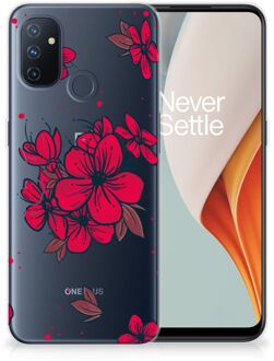 B2Ctelecom Foto hoesje OnePlus Nord N100 Telefoon Hoesje Blossom Red