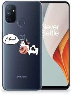 B2Ctelecom Foto hoesje OnePlus Nord N100 Telefoon Hoesje Gepersonaliseerd Cadeau Cow