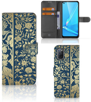 B2Ctelecom Foto hoesje OPPO A72 | OPPO A52 Telefoon Case Golden Flowers