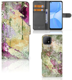 B2Ctelecom Foto hoesje OPPO A73 5G Telefoonhoesje Letter Painting