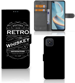 B2Ctelecom Foto hoesje OPPO Reno4 Z Telefoonhoesje met Tekst Whiskey