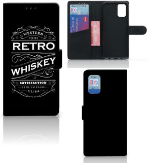 B2Ctelecom Foto hoesje Samsung Galaxy A02s Flip Cover Samsung M02s Telefoonhoesje met Tekst Whiskey