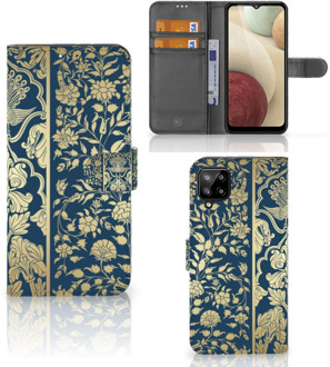 B2Ctelecom Foto hoesje Samsung Galaxy A12 Telefoon Case Golden Flowers