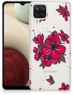 B2Ctelecom Foto hoesje Samsung Galaxy A12 Telefoon Hoesje Blossom Red