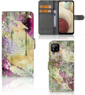 B2Ctelecom Foto hoesje Samsung Galaxy A12 Telefoonhoesje Letter Painting