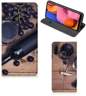 B2Ctelecom Foto hoesje Samsung Galaxy A20s Smart Cover Wijn