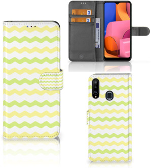 B2Ctelecom Foto hoesje Samsung Galaxy A20s Telefoonhoesje Waves Yellow