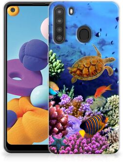 B2Ctelecom Foto hoesje Samsung Galaxy A21 Telefoon Hoesje Vissen