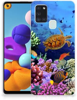 B2Ctelecom Foto hoesje Samsung Galaxy A21s Telefoon Hoesje Vissen