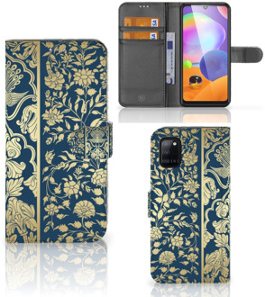 B2Ctelecom Foto hoesje Samsung Galaxy A31 Telefoon Case Golden Flowers