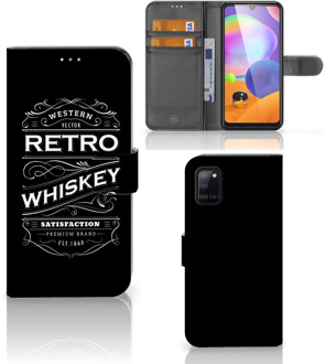 B2Ctelecom Foto hoesje Samsung Galaxy A31 Telefoonhoesje met Tekst Whiskey