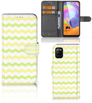 B2Ctelecom Foto hoesje Samsung Galaxy A31 Telefoonhoesje Waves Yellow