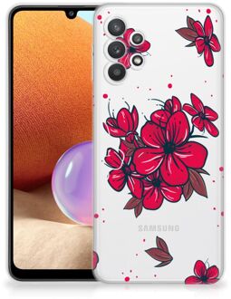 B2Ctelecom Foto hoesje Samsung Galaxy A32 4G Telefoon Hoesje Blossom Red