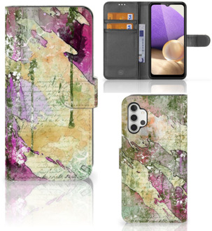 B2Ctelecom Foto hoesje Samsung Galaxy A32 4G Telefoonhoesje Letter Painting