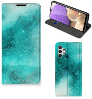 B2Ctelecom Foto hoesje Samsung Galaxy A32 5G Smart Cover Painting Blue