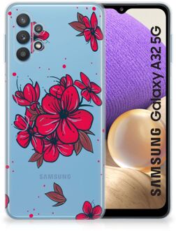 B2Ctelecom Foto hoesje Samsung Galaxy A32 5G Telefoon Hoesje Blossom Red