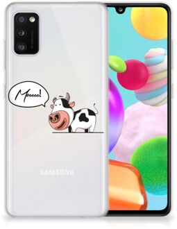 B2Ctelecom Foto hoesje Samsung Galaxy A41 Telefoon Hoesje Gepersonaliseerd Cadeau Cow