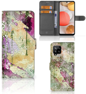 B2Ctelecom Foto hoesje Samsung Galaxy A42 5G Telefoonhoesje Letter Painting