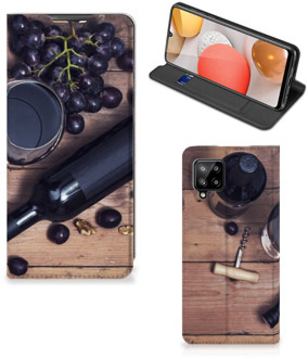 B2Ctelecom Foto hoesje Samsung Galaxy A42 Smart Cover Wijn