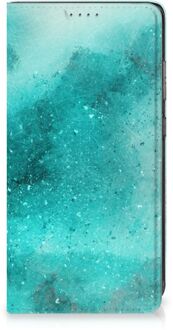 B2Ctelecom Foto hoesje Samsung Galaxy A52 Smart Cover Painting Blue