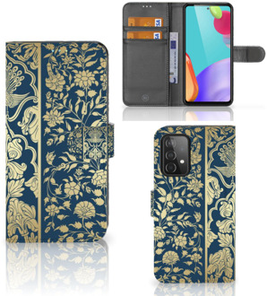 B2Ctelecom Foto hoesje Samsung Galaxy A52 Telefoon Case Golden Flowers