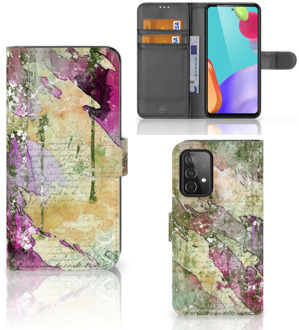 B2Ctelecom Foto hoesje Samsung Galaxy A52 Telefoonhoesje Letter Painting