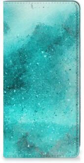 B2Ctelecom Foto hoesje Samsung Galaxy A71 Smart Cover Painting Blue