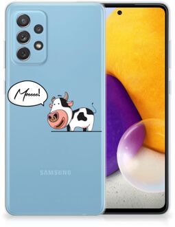 B2Ctelecom Foto hoesje Samsung Galaxy A72 Telefoon Hoesje Gepersonaliseerd Cadeau Cow