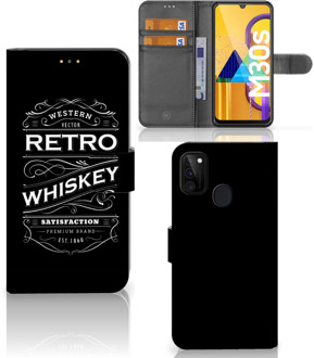 B2Ctelecom Foto hoesje Samsung Galaxy M21 Telefoonhoesje met Tekst Whiskey