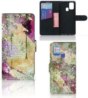 B2Ctelecom Foto hoesje Samsung Galaxy M31 Telefoonhoesje Letter Painting