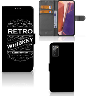 B2Ctelecom Foto hoesje Samsung Galaxy Note 20 Telefoonhoesje met Tekst Whiskey