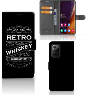 B2Ctelecom Foto hoesje Samsung Galaxy Note20 Ultra Telefoonhoesje met Tekst Whiskey