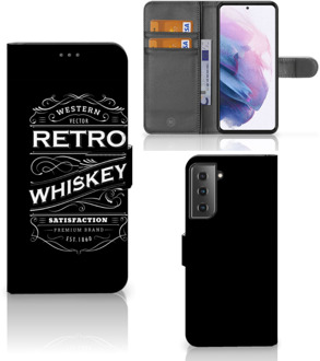 B2Ctelecom Foto hoesje Samsung Galaxy S21 Plus Telefoonhoesje met Tekst Whiskey