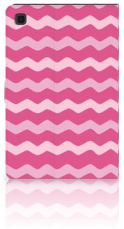 B2Ctelecom Foto Hoesje Samsung Galaxy Tab A7 (2020) Hoes met Standaard Waves Pink