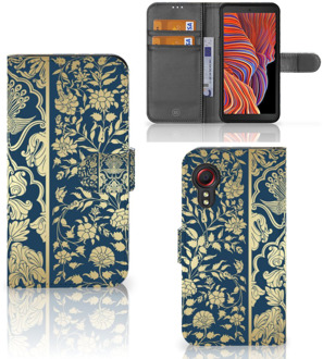 B2Ctelecom Foto hoesje Samsung Galaxy Xcover 5 Telefoon Case Golden Flowers