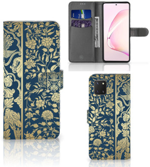 B2Ctelecom Foto hoesje Samsung Note 10 Lite Telefoon Case Golden Flowers