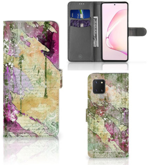 B2Ctelecom Foto hoesje Samsung Note 10 Lite Telefoonhoesje Letter Painting