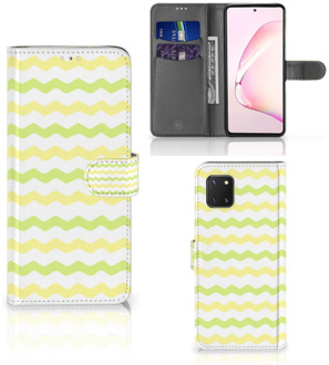 B2Ctelecom Foto hoesje Samsung Note 10 Lite Telefoonhoesje Waves Yellow