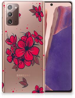 B2Ctelecom Foto hoesje Samsung Note 20 Telefoon Hoesje Blossom Red