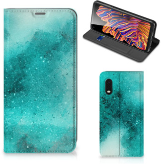 B2Ctelecom Foto hoesje Samsung Xcover Pro Smart Cover Painting Blue