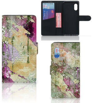 B2Ctelecom Foto hoesje Samsung Xcover Pro Telefoonhoesje Letter Painting