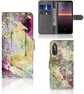 B2Ctelecom Foto hoesje Sony Xperia 10 II Telefoonhoesje Letter Painting