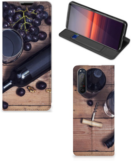 B2Ctelecom Foto hoesje Sony Xperia 5 II Smart Cover Wijn