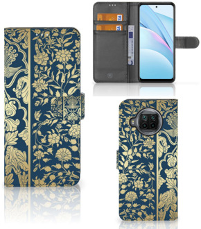 B2Ctelecom Foto hoesje Xiaomi Mi 10T Lite Telefoon Case Golden Flowers